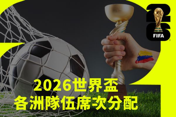 各洲隊伍席次分配