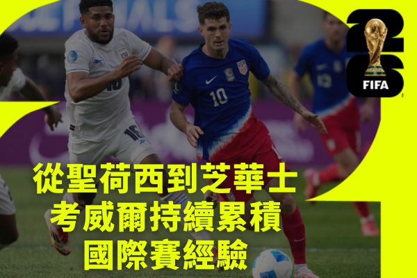 考威爾持續累積國際賽經驗