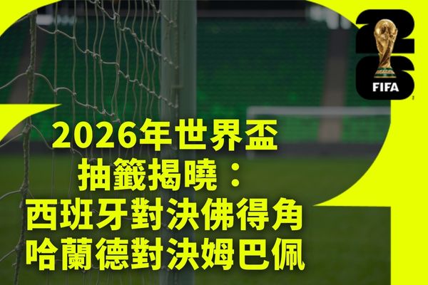 2026世足抽籤